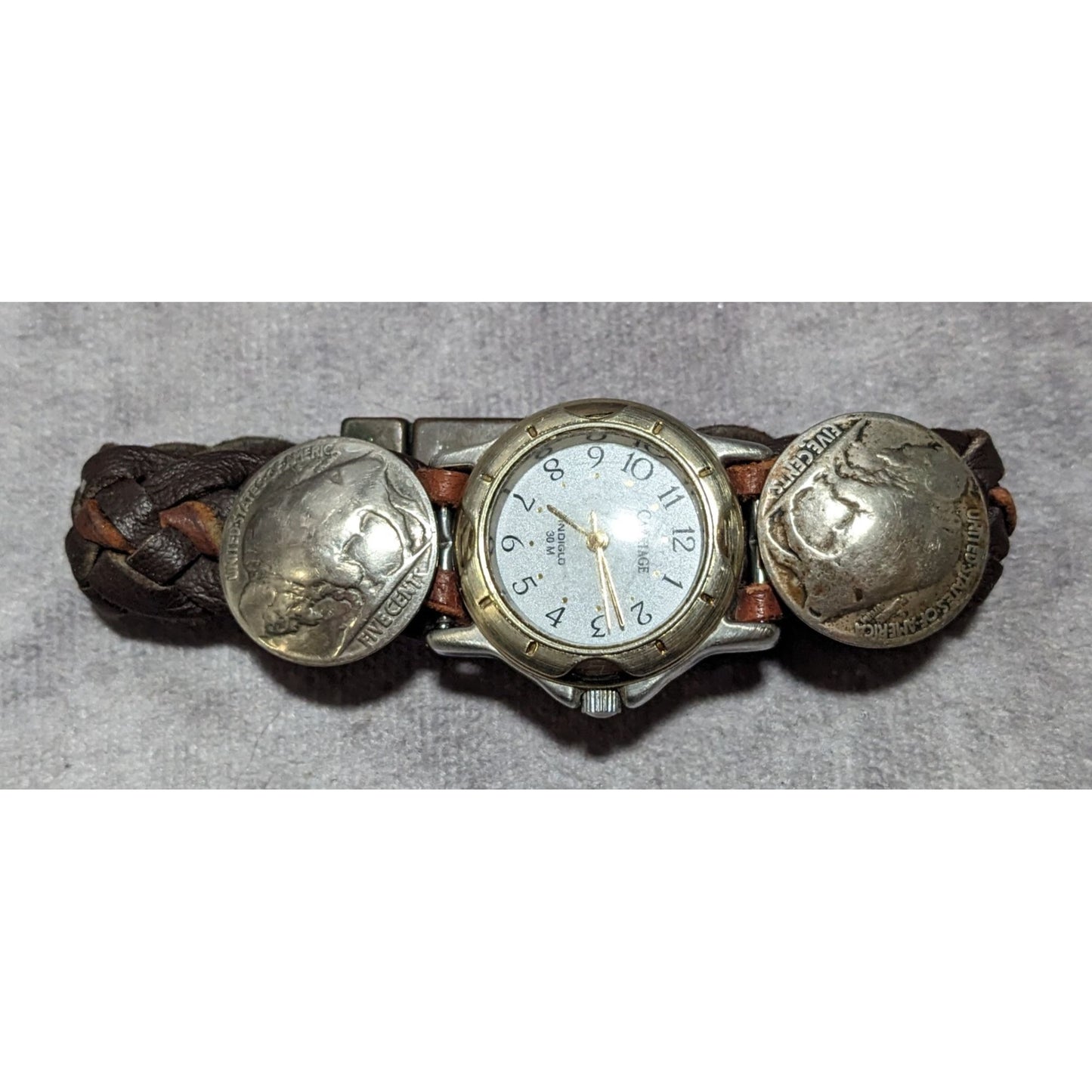 Vintage Carriage Buffalo Nickel Watch