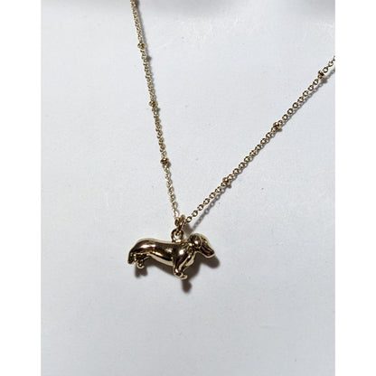 Lauren Conrad Gold Dachshund Necklace