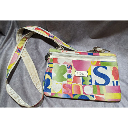 Tous Fold Over Zip Rainbow Crossbody Bag