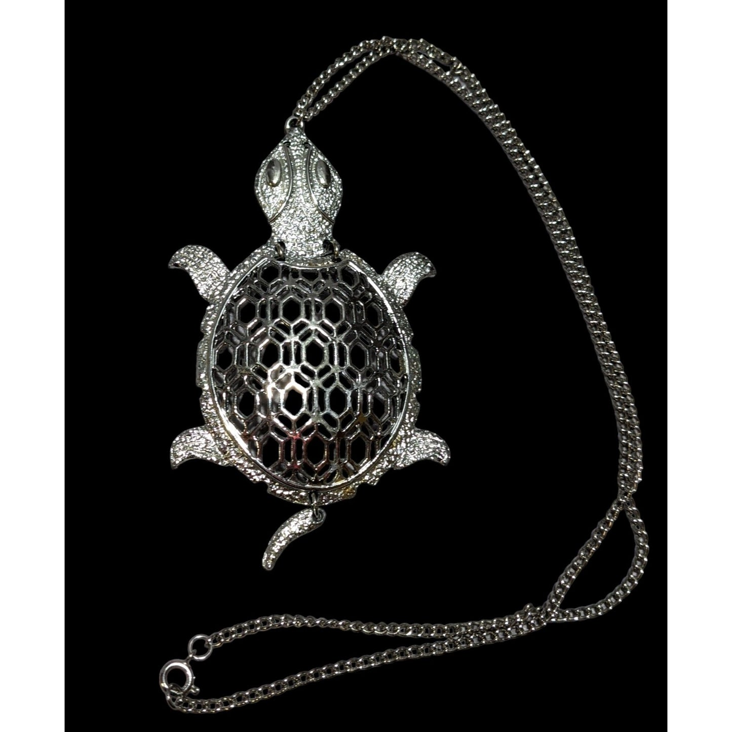 Vintage Articulated Turtle Necklace