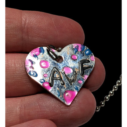 Handmade Heart AVF Necklace