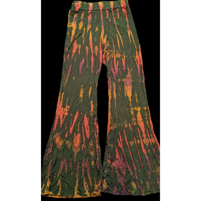 Retro Rainbow Tie Dye Flares