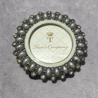 Two's Company Mini Pearl Photo Frame