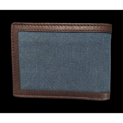 Eddie Bauer Blue Canvas Wallet