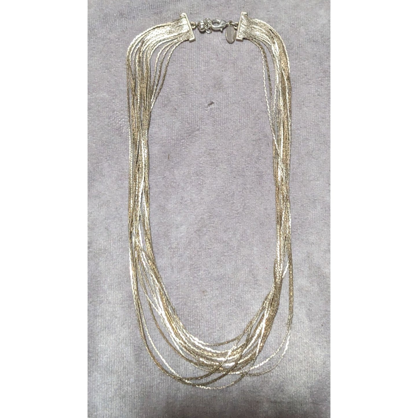 Express Multilayer Silver Chain Necklace