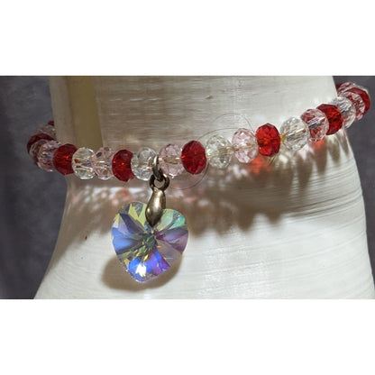 Sparkly Glass Valentine's Bracelet