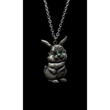 Vintage Jonette Jewelry Bunny Necklace