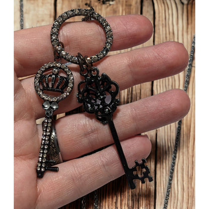 Gothic Key Charm Necklace