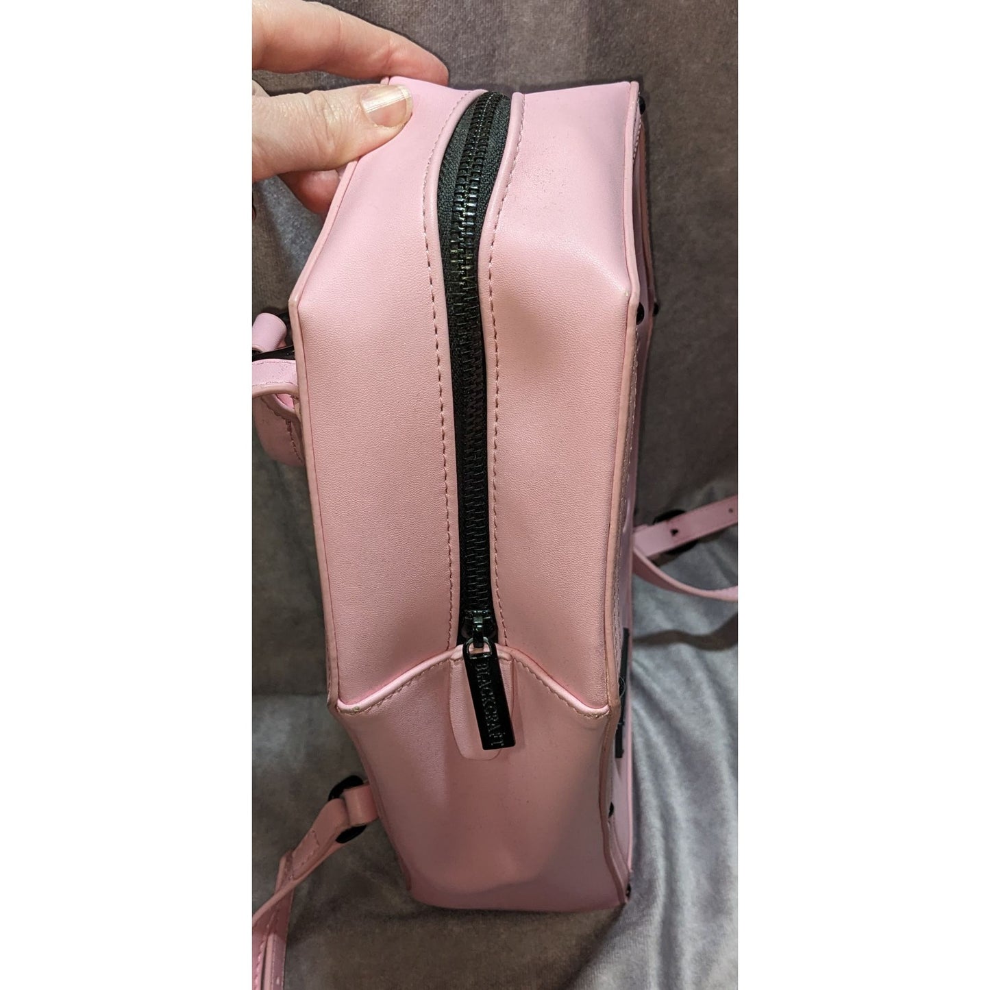 Black Craft Never Trust The Living Pink Coffin Backpack Purse