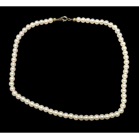 Simple Casual Faux Pearl Beaded  Necklace