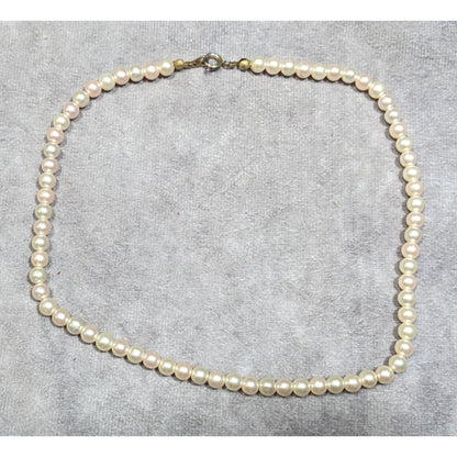 Simple Casual Faux Pearl Beaded  Necklace