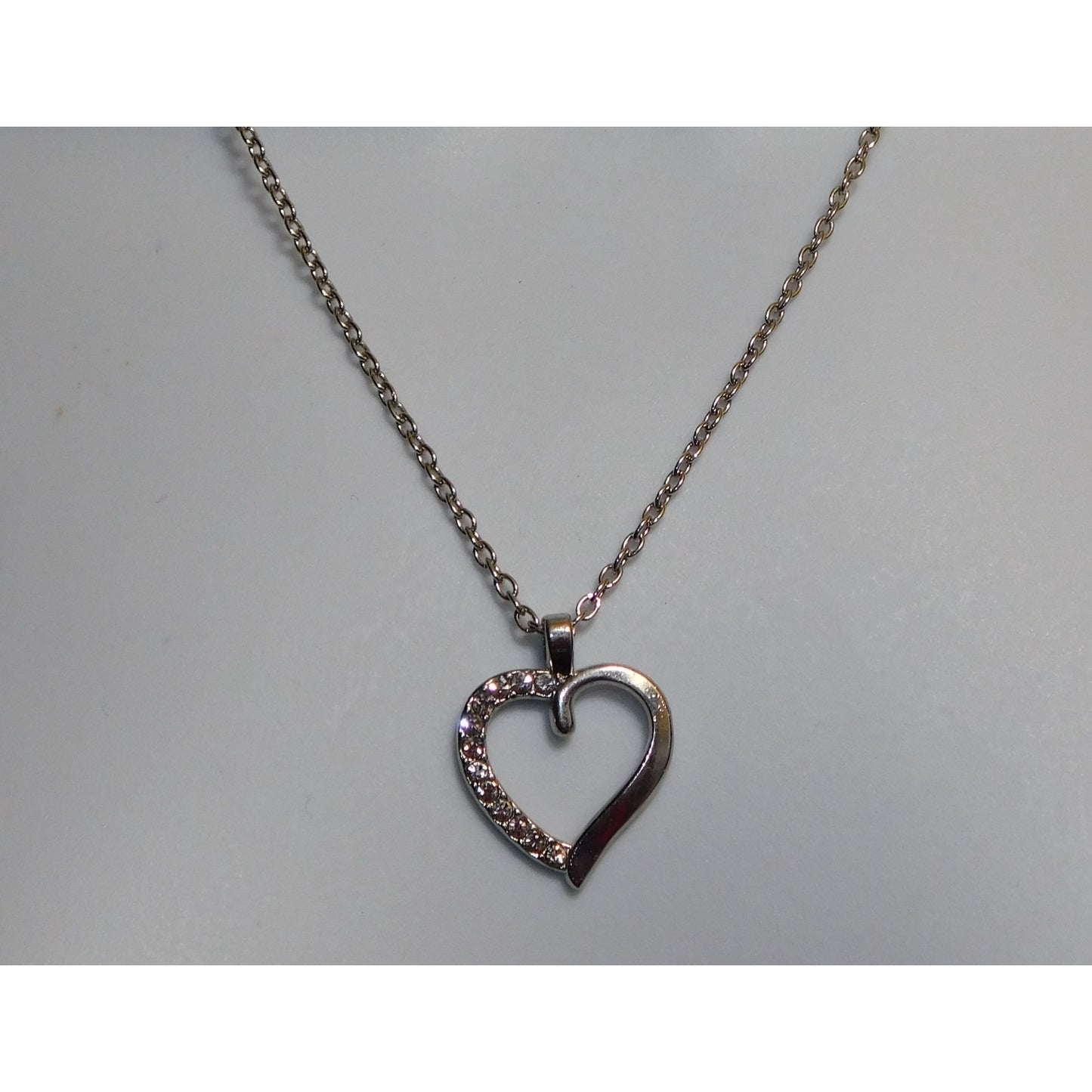 Rhinestone Heart Necklace