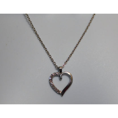 Rhinestone Heart Necklace