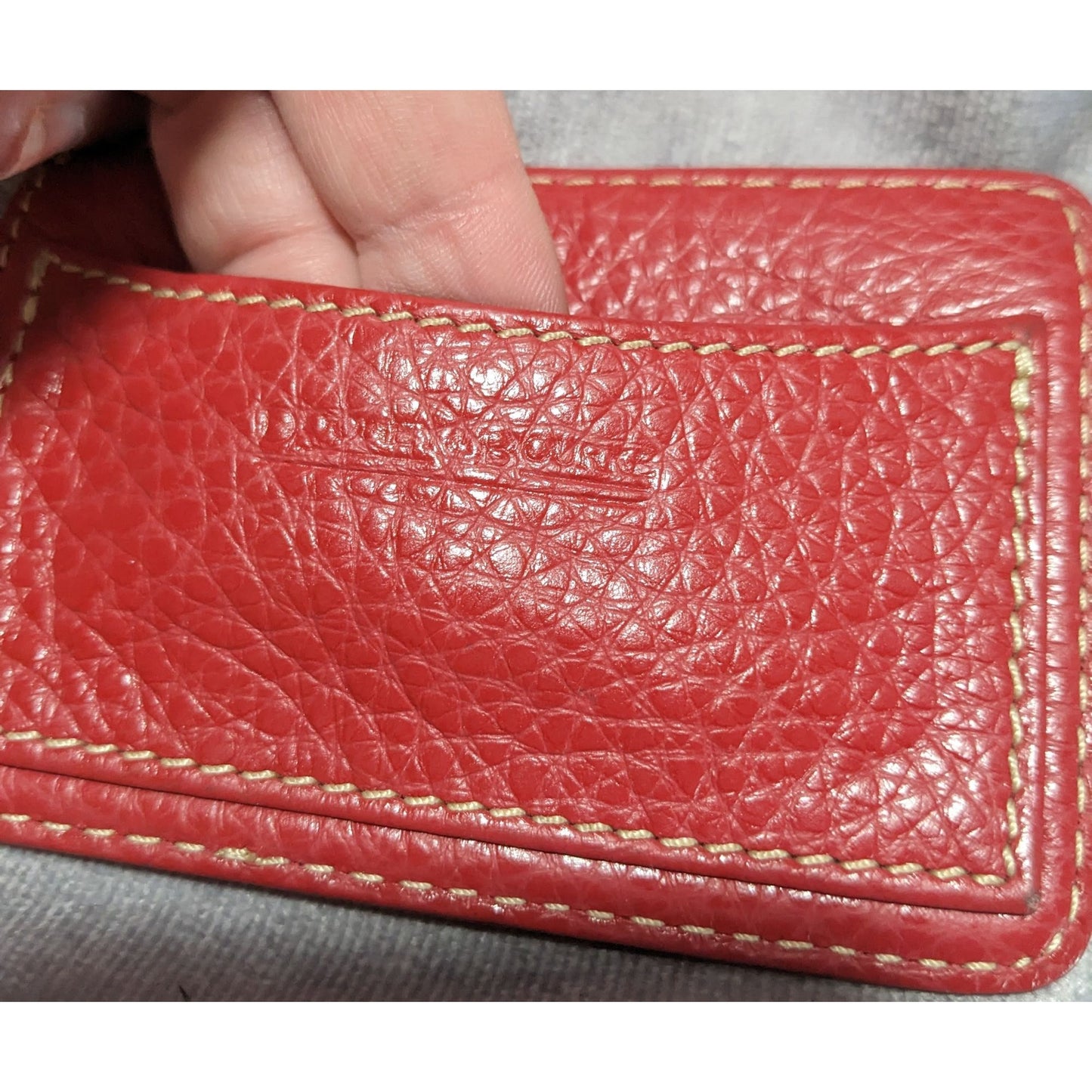 Dooney & Bourke Pebbled Leather Card Holder