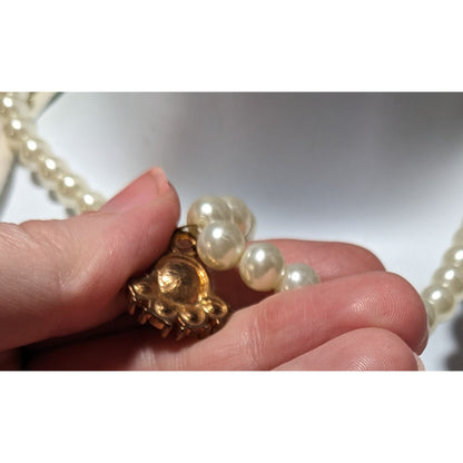 Vintage Regency Style Pearl Bridal Necklace