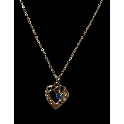 Gold Heart Child Of God Pendant Necklace