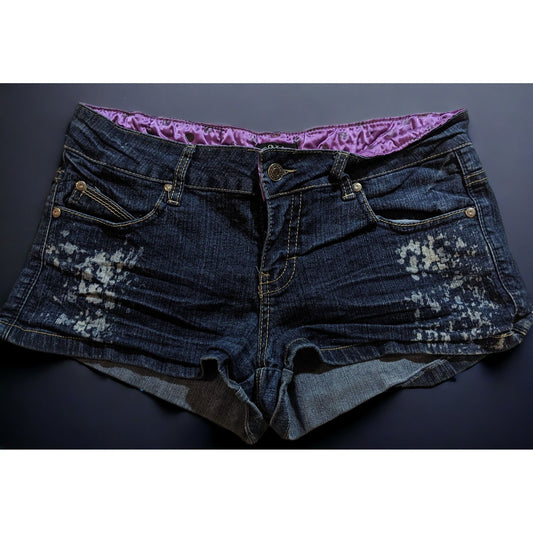 Toxic Bleach Splatter Jean Shorts