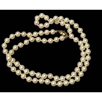 Vintage Glam Monet Beaded Faux Pearl Necklace