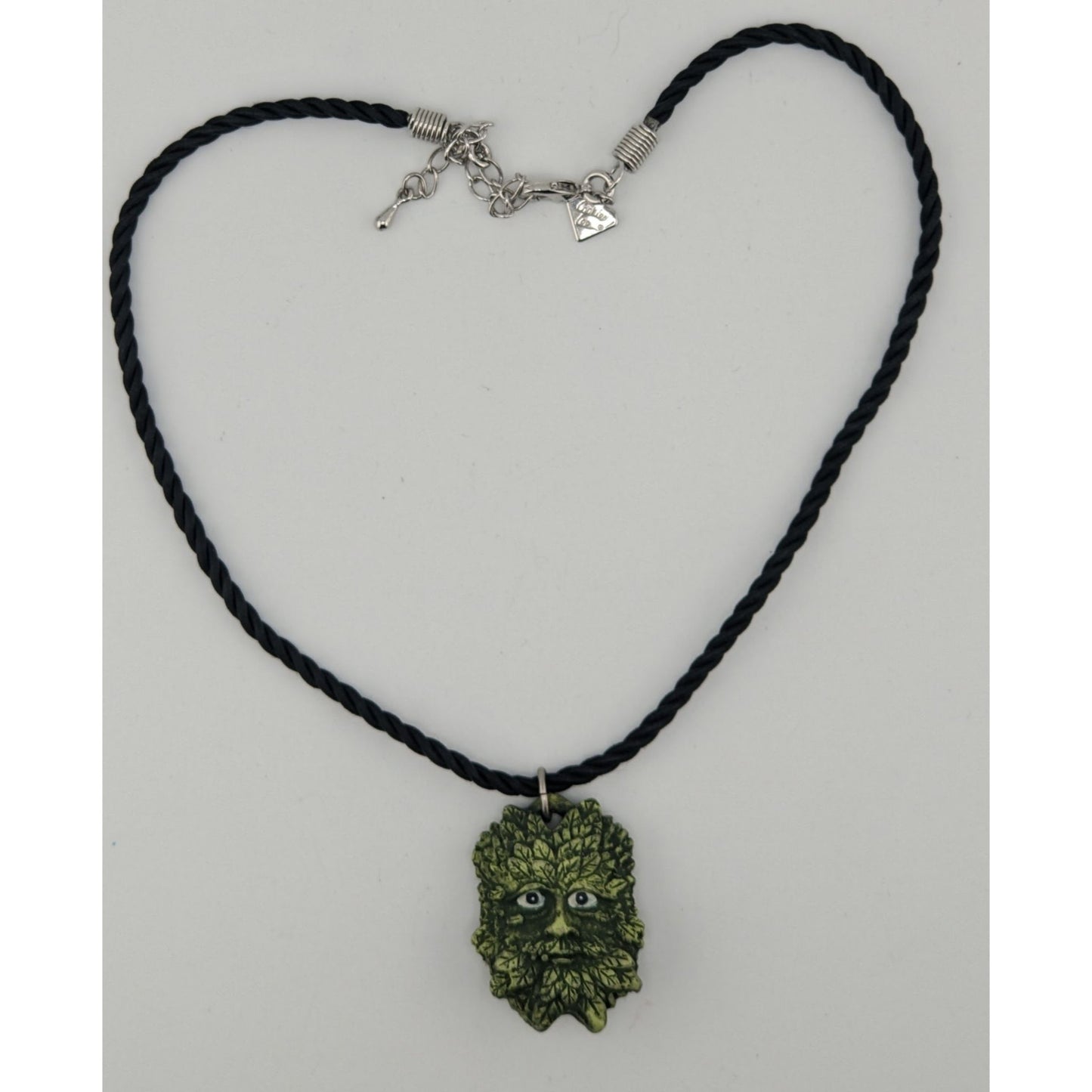Vintage Cookie Lee Witchy Greenman Pendant Necklace
