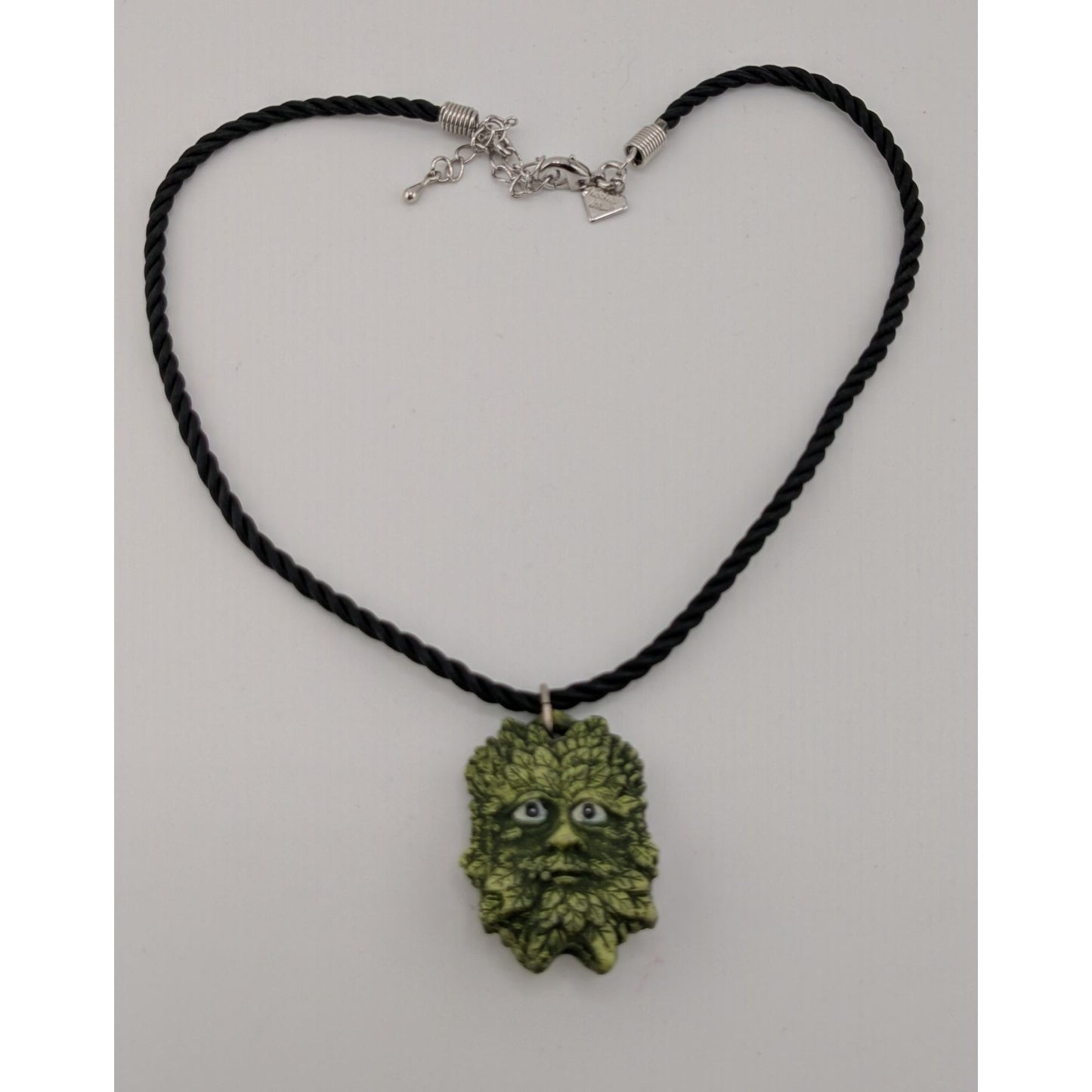 Vintage Cookie Lee Witchy Greenman Pendant Necklace