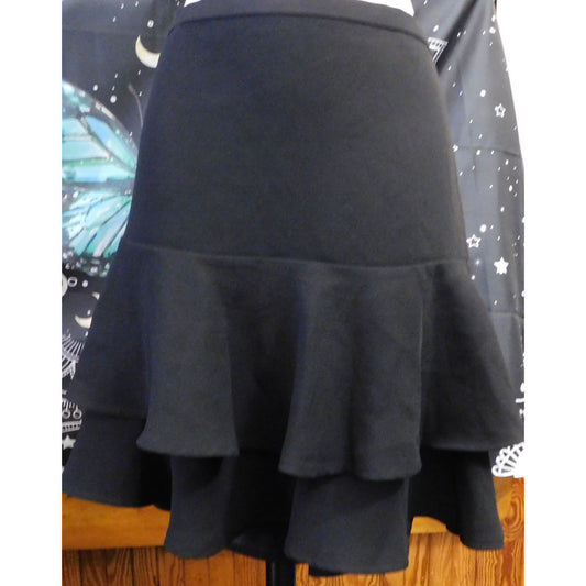 Lauren Ralph Lauren Black Ruffle Skirt NWT