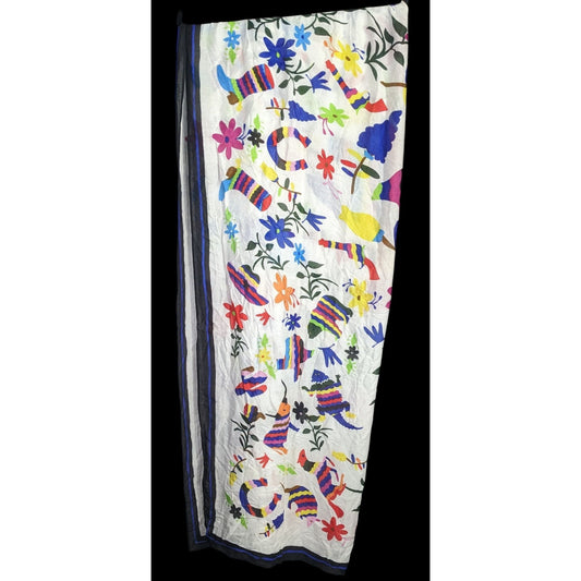 Texas-Themed Lightweight Scarf With Vibrant Floral & Animal Prints 73" x 40" By Spiritsnob