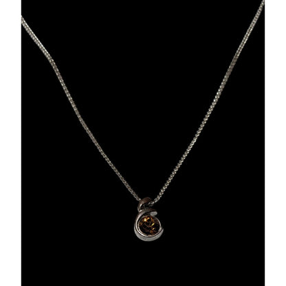 Annaleece by DeVries Topaz Swarovski November Birthday Pendant Necklace