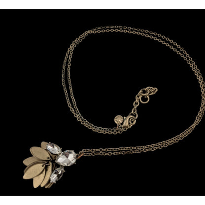J.Crew Crystal & Gold-Tone Pendant Necklace