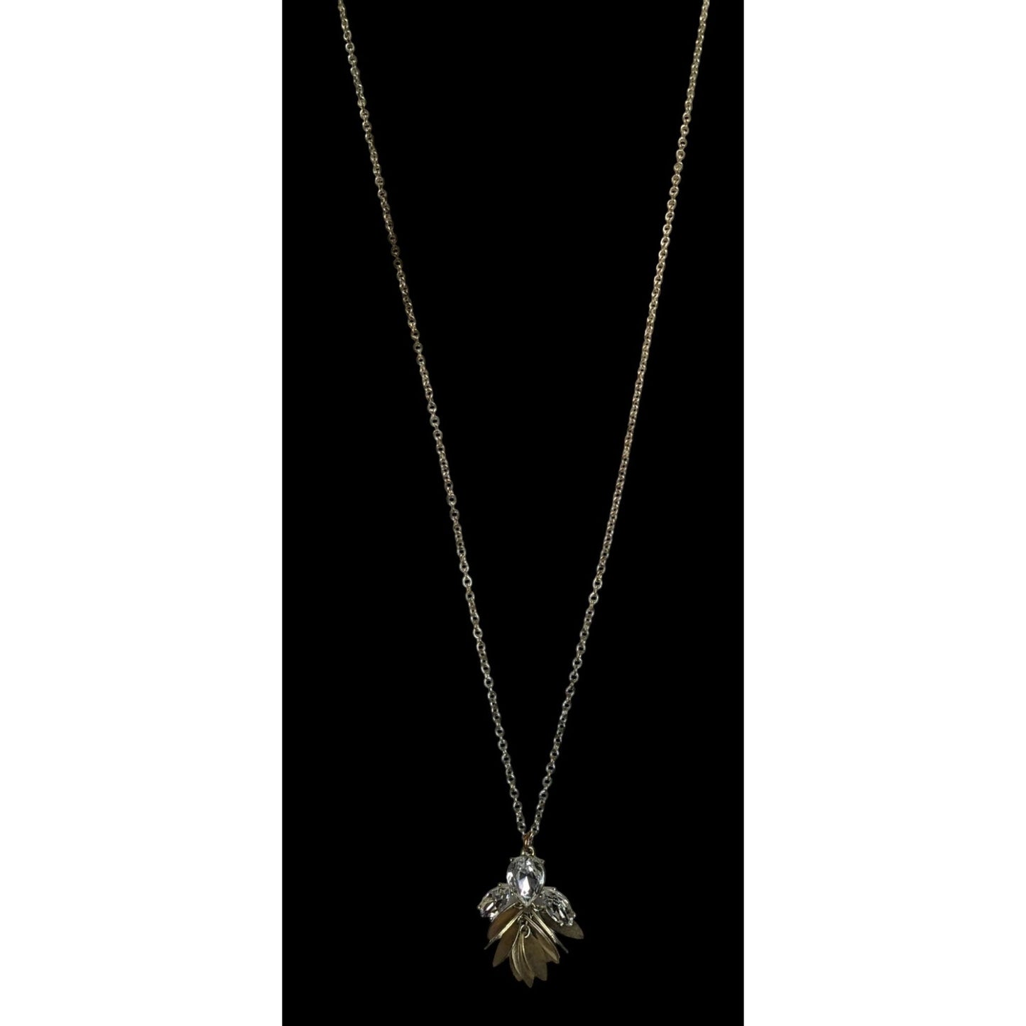 J.Crew Crystal & Gold-Tone Pendant Necklace
