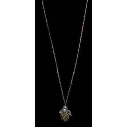 J.Crew Crystal & Gold-Tone Pendant Necklace