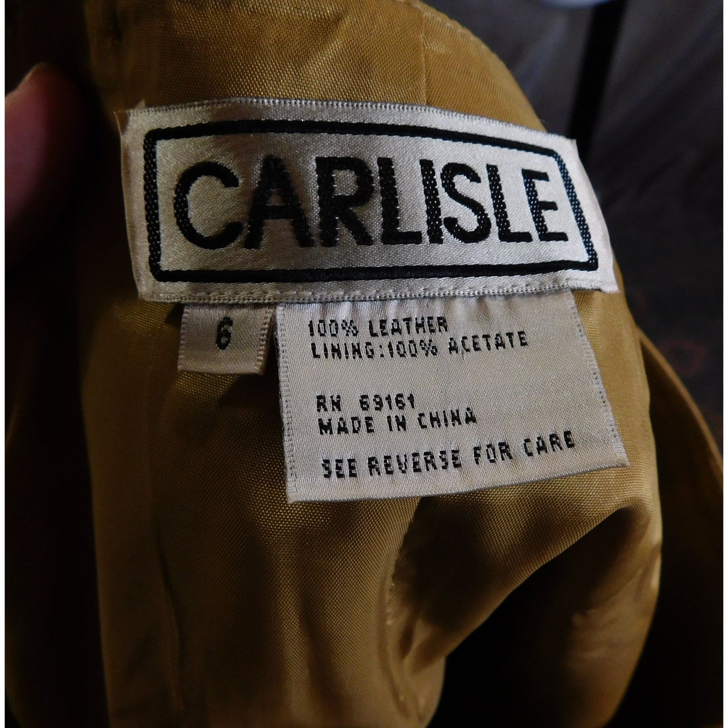 Vintage Carlisle Embroidered Leather Skirt