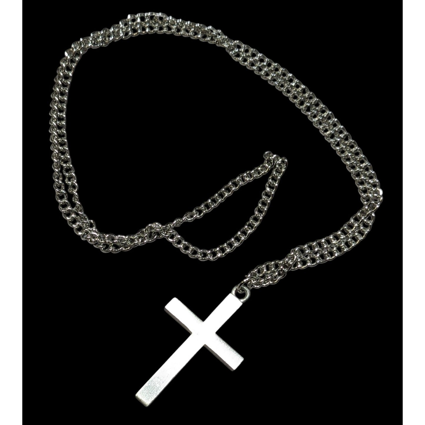 Modern Religious Cross Pendant Stainless Steel Necklace