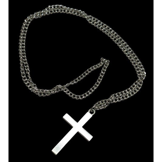 Modern Religious Cross Pendant Stainless Steel Necklace