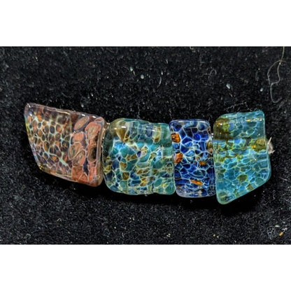 Handmade Fused Glass Underwater Theme Brooch