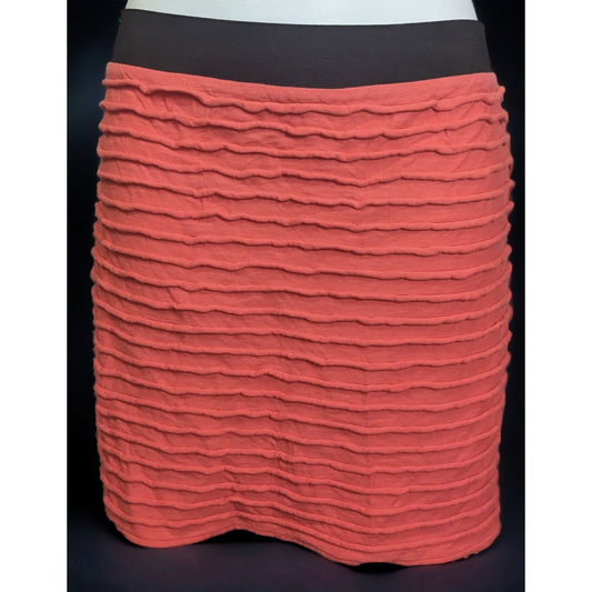 Forever 21 Salmon Textured Mini Skirt