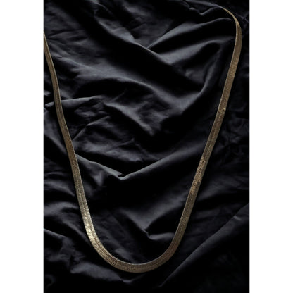 Vintage Worthington Etched Gold Herringbone Chain