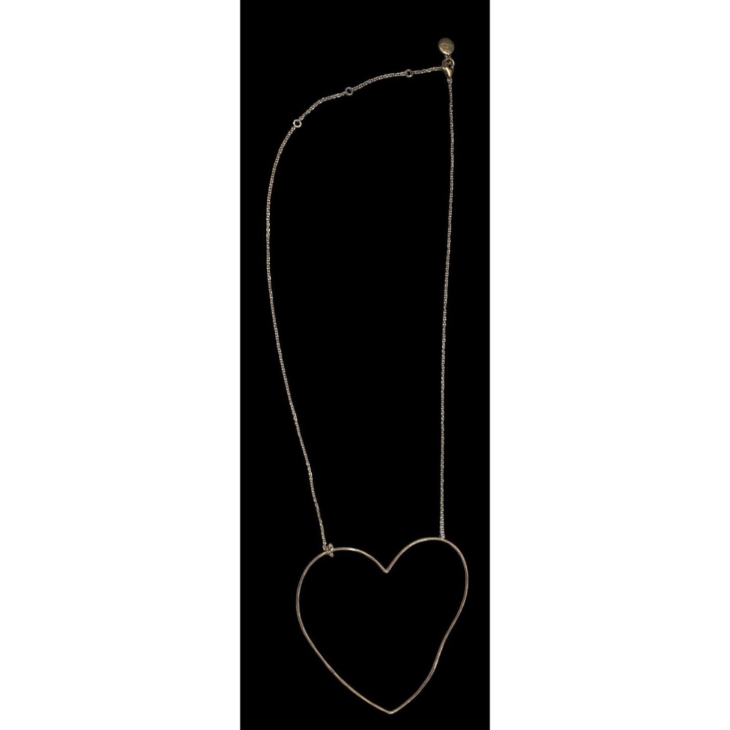 Stella & Dot Open Heart Pendant Necklace