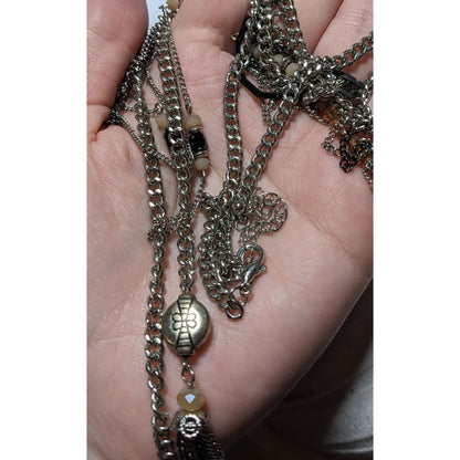 Multilayer Chain Tassel Necklace