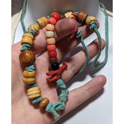 Handmade Rainbow Beaded Animal  Necklace