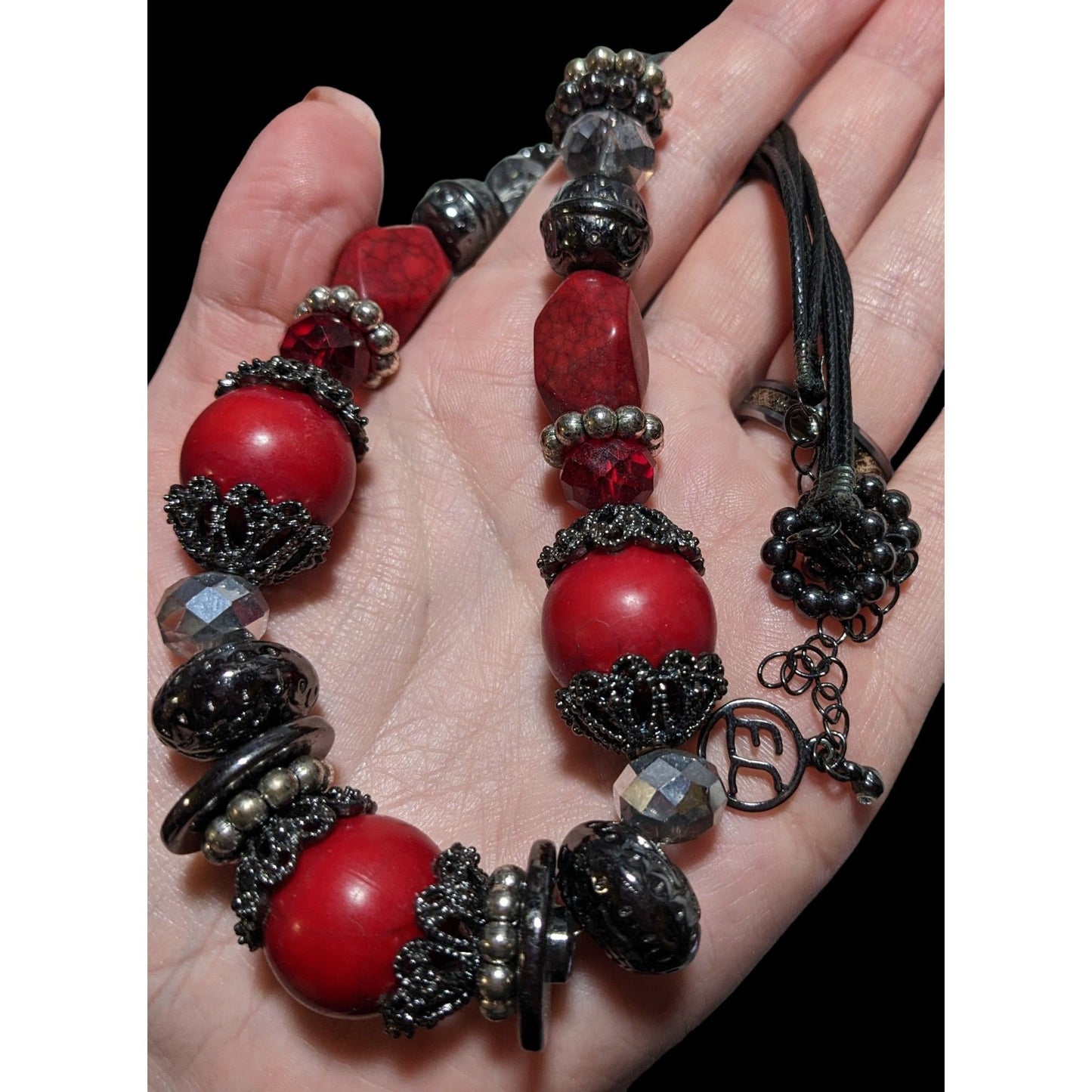 Erica Lyons Gothic Vampire Beaded Necklace