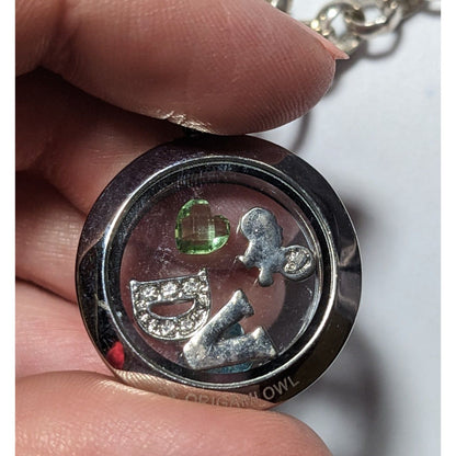 Origami Owl Silver Floating Locket Necklace