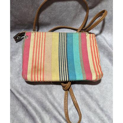 Relic Retro Rainbow Striped Crossbody Bag