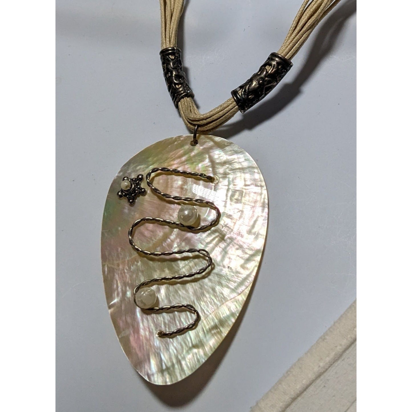 Artisan Shell Sculpture Necklace