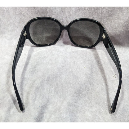 Glam Goth Coach HC8037B Angeline Black And Rhinestone Sunglasses