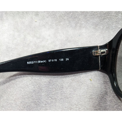 Glam Goth Coach HC8037B Angeline Black And Rhinestone Sunglasses