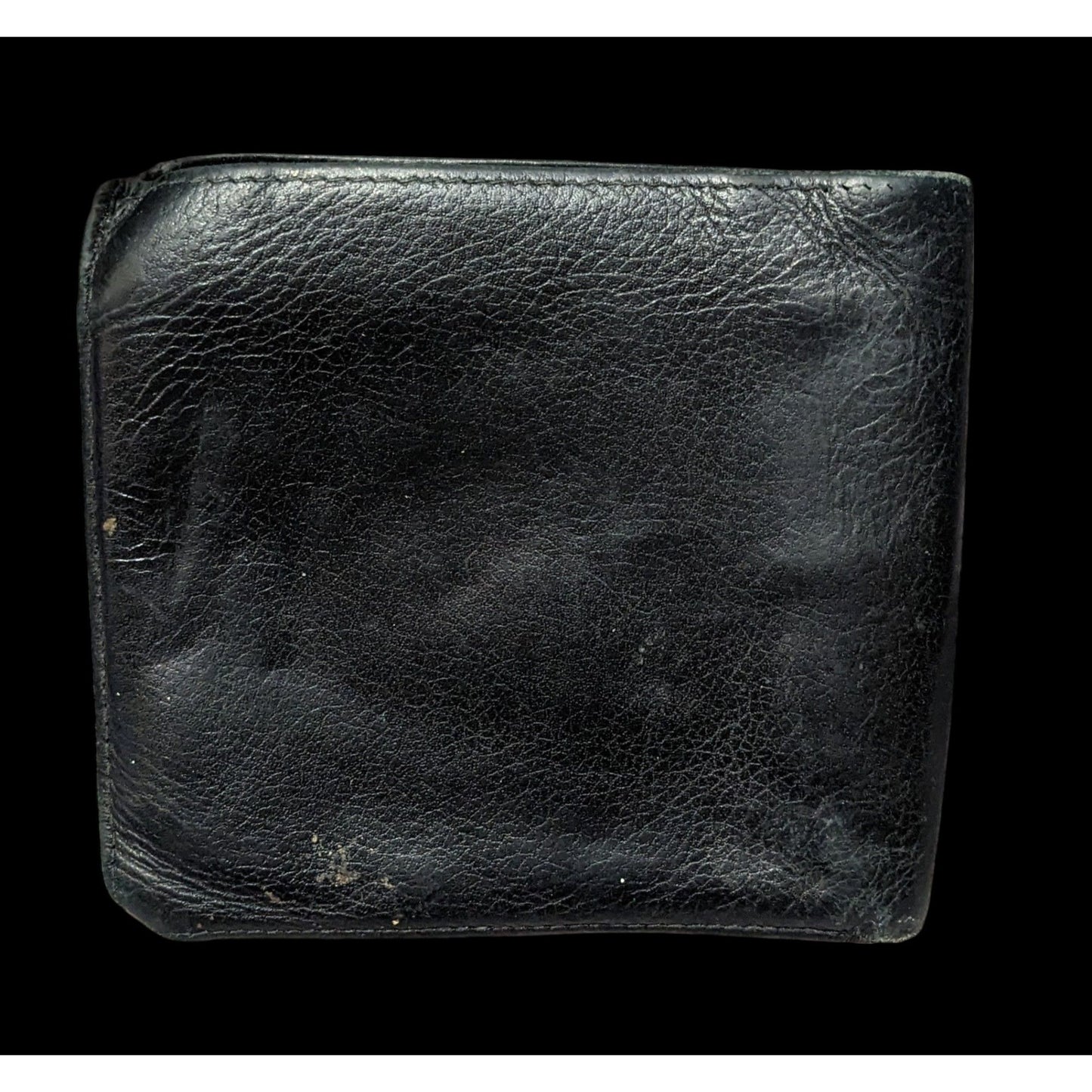 Vintage Classic Black Leather Wallet by Buxton