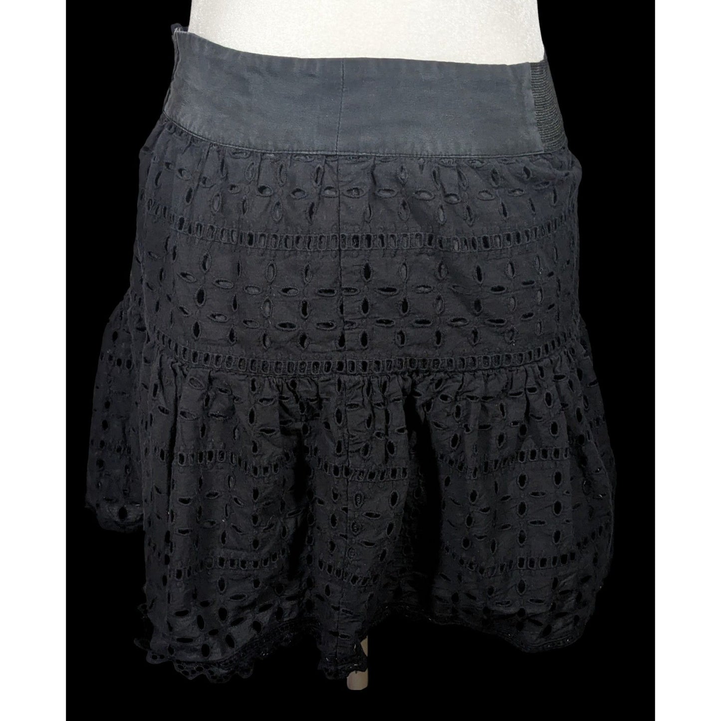 Reformation Gothic Wench Eyelet Skirt With Hook Closure