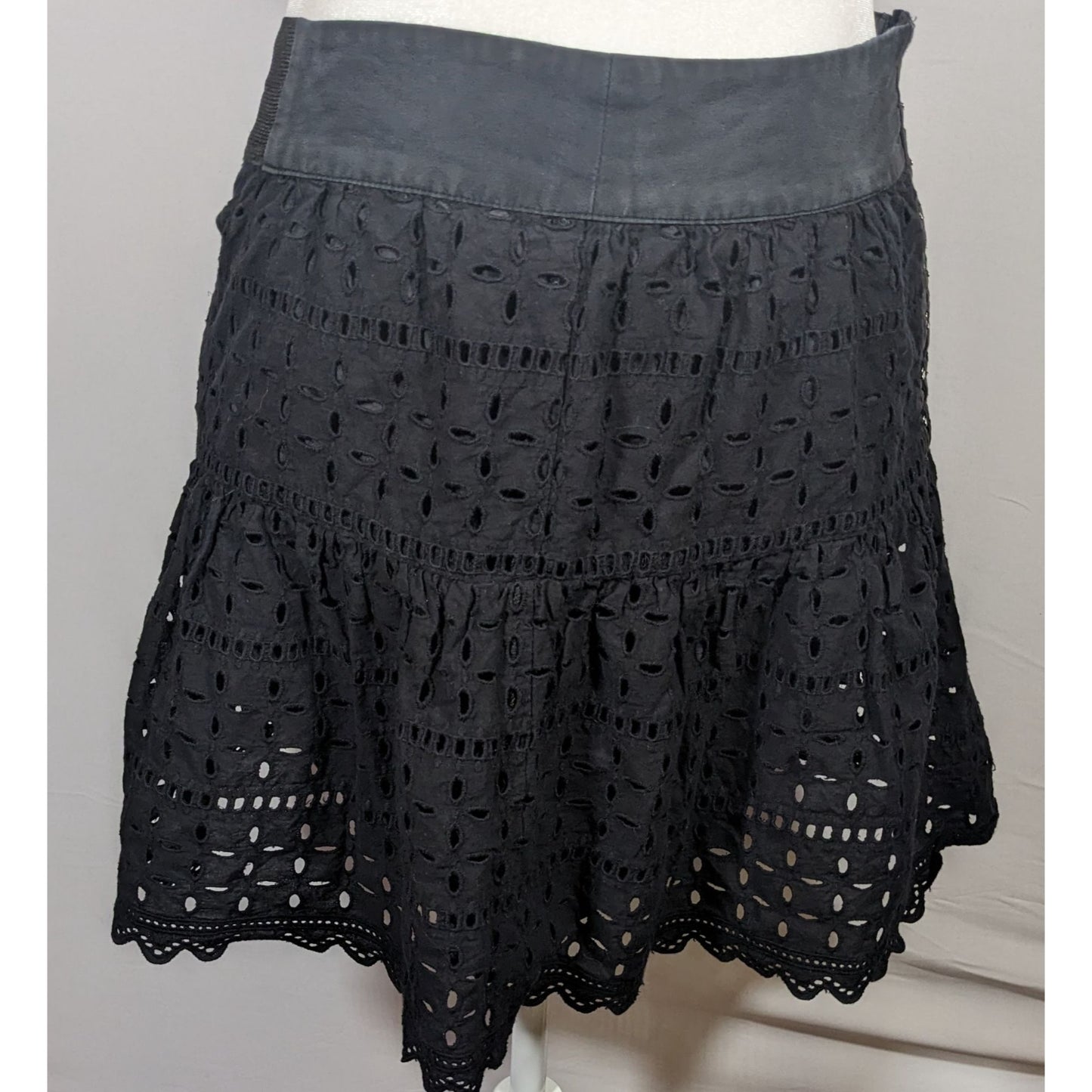 Reformation Gothic Wench Eyelet Skirt With Hook Closure