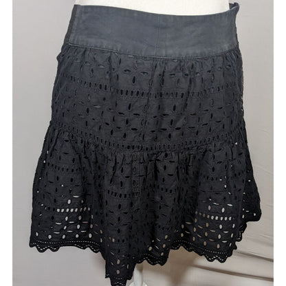 Reformation Gothic Wench Eyelet Skirt With Hook Closure