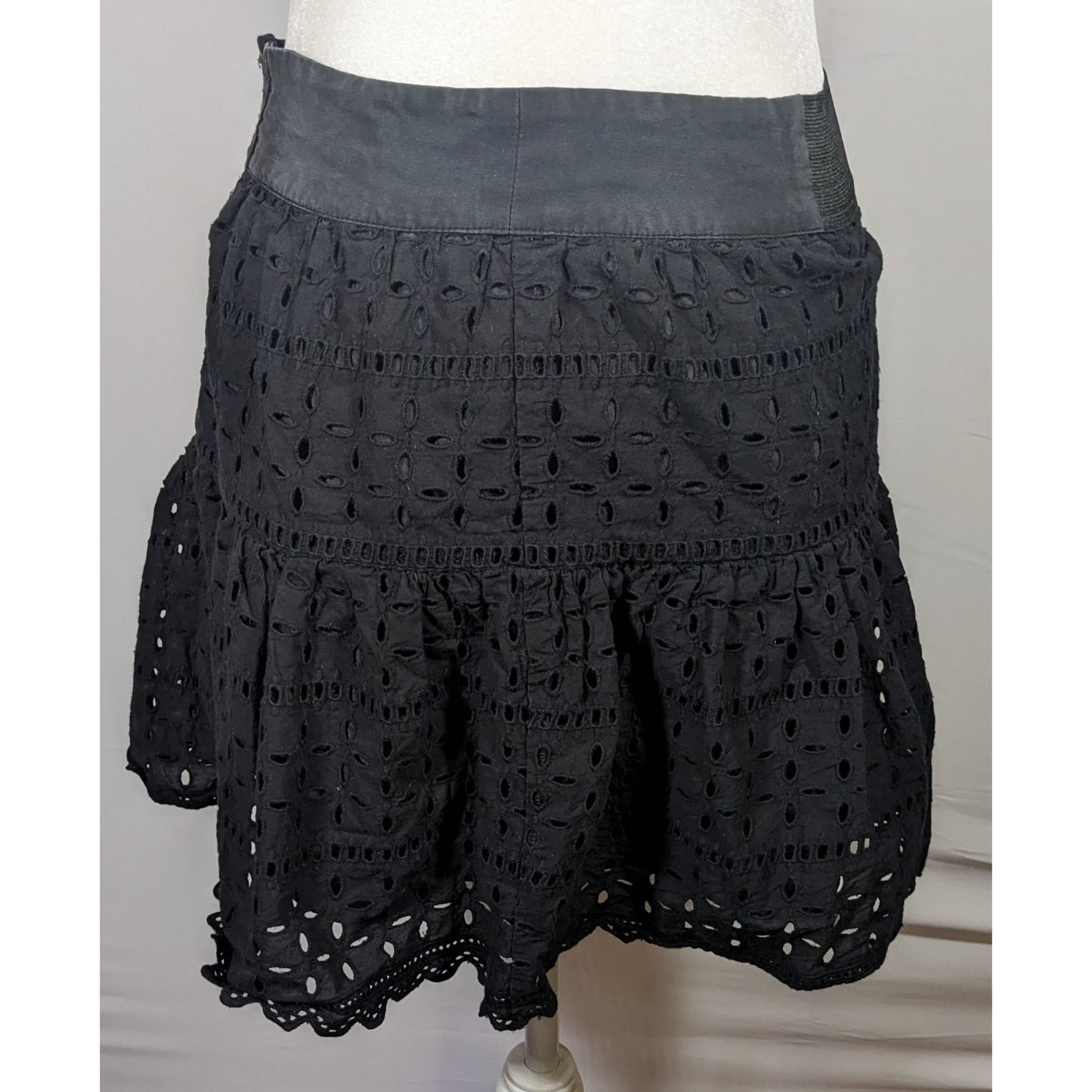Reformation Gothic Wench Eyelet Skirt With Hook Closure